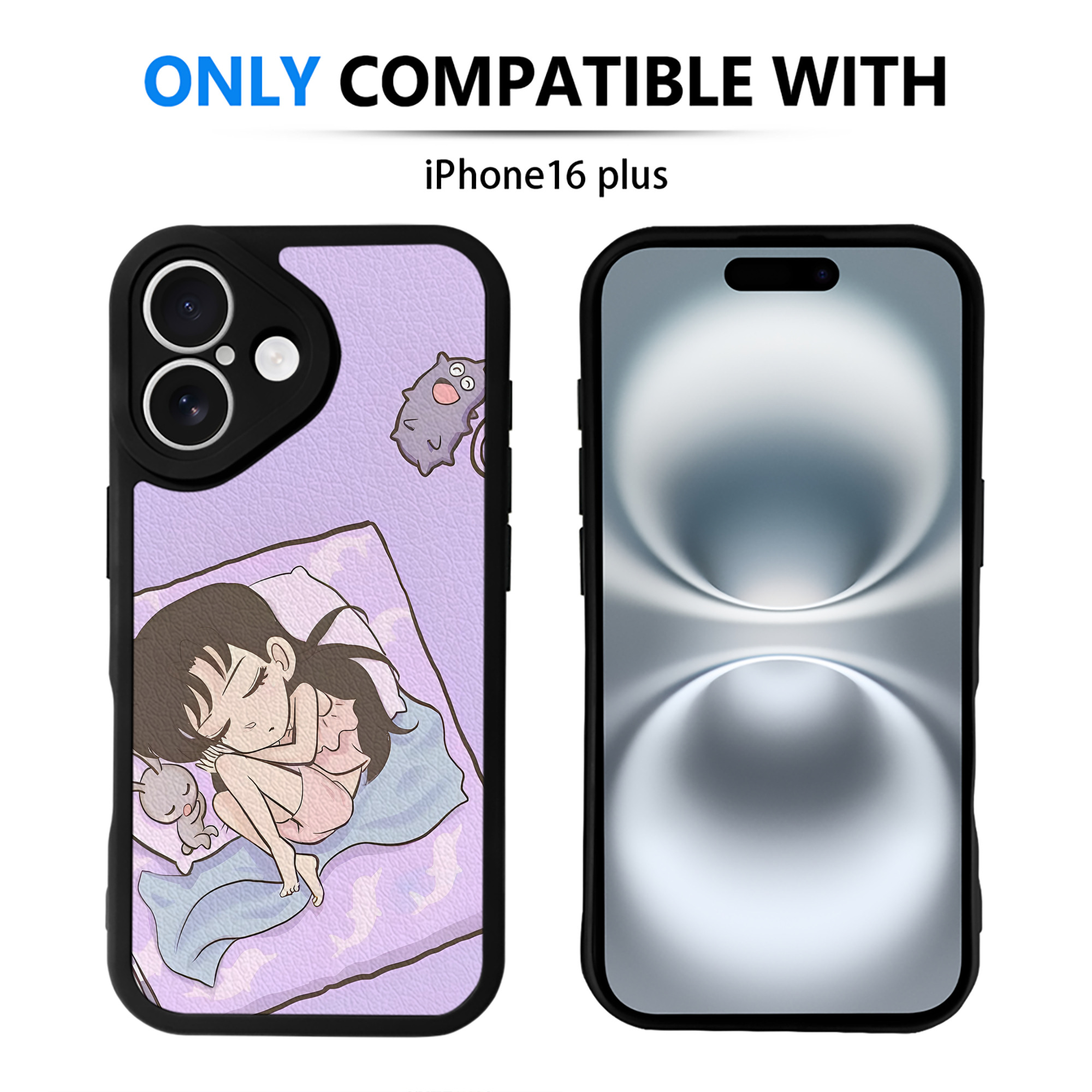 （画像用） 名探偵コナン Detective Conan 【iPhone 16シリーズ対応】シリコンスマホケース（レザー調） 材質：シリコン